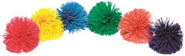 Lot de 6 balles Pompon