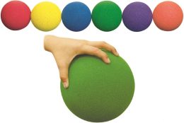 Lot de 6 balles en mousse