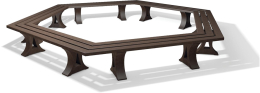 Banquette hexagonale Roncade