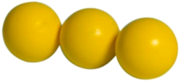 Lot de 3 balles de Showdown taille officiel