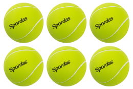 Lot de 6 balles de tennis en mousse haute densité