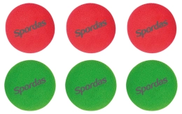 Jeu de 6 balles de rechange pour raquettes Springy