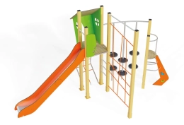Huisje met 2 klimtorens