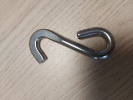 Crochet « S » plat pour ligne de nage en inox AISI 316