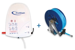 Hygiënecentrale 2 product + PVC-haspel + 15 m slang