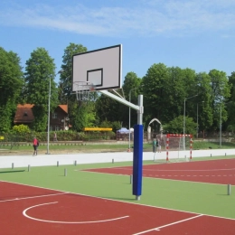 Basketbal outdoor installatie - overhang 120cm