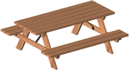 Table et bancs pique nique
