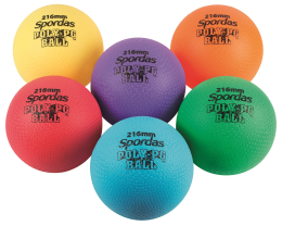 Lot de 6 poly-ballons colorés