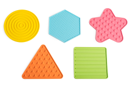 Lot de 5 tapis sensoriels texturés