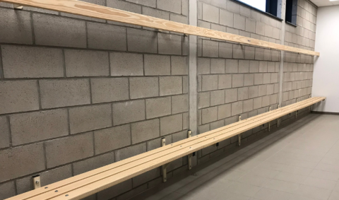 Bancs pour le vestiaire de sport