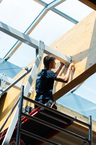 fixation but de basket au plafond