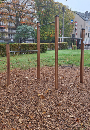 barres de traction structure en bois de mélèze