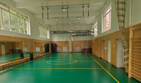 aménagement du hall sportif de Merksem